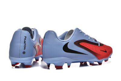 Men's Nike Phantom 6 Elite FG Firm Ground Low-Tops Football Boots - Red/Blue/Black