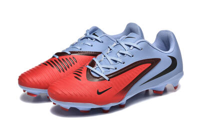Men's Nike Phantom 6 Elite FG Firm Ground Low-Tops Football Boots - Red/Blue/Black