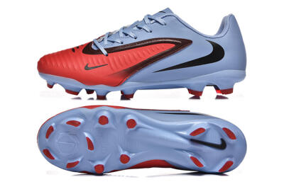 Men's Nike Phantom 6 Elite FG Firm Ground Low-Tops Football Boots - Red/Blue/Black