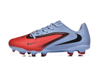 Men's Nike Phantom 6 Elite FG Firm Ground Low-Tops Football Boots - Red/Blue/Black