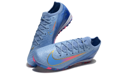 Unisex Nike Air Zoom Mercurial Vapor 16 Elite TF Artificial Turf Low-Tops Football Shoes - Blue/Pink/Gold