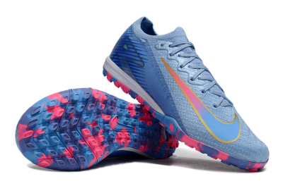 Unisex Nike Air Zoom Mercurial Vapor 16 Elite TF Artificial Turf Low-Tops Football Shoes - Blue/Pink/Gold