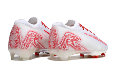 Unisex Nike Air Zoom Mercurial Vapor 16 Elite FG Firm Ground Low-Tops Football Boots - White/Red/Gold