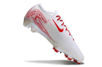 Unisex Nike Air Zoom Mercurial Vapor 16 Elite FG Firm Ground Low-Tops Football Boots - White/Red/Gold