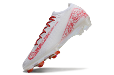 Unisex Nike Air Zoom Mercurial Vapor 16 Elite FG Firm Ground Low-Tops Football Boots - White/Red/Gold