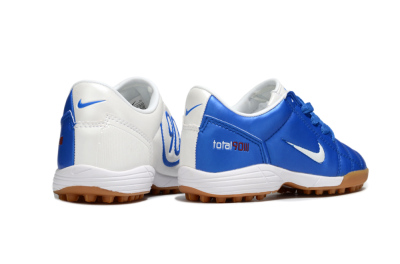 Kids Nike Total 90 III TF Artificial Turf Low-Tops Football Shoes - Blue/White/Brown