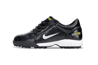 Kids Nike Total 90 III TF Artificial Turf Low-Tops Football Shoes - Black/White/Yellow
