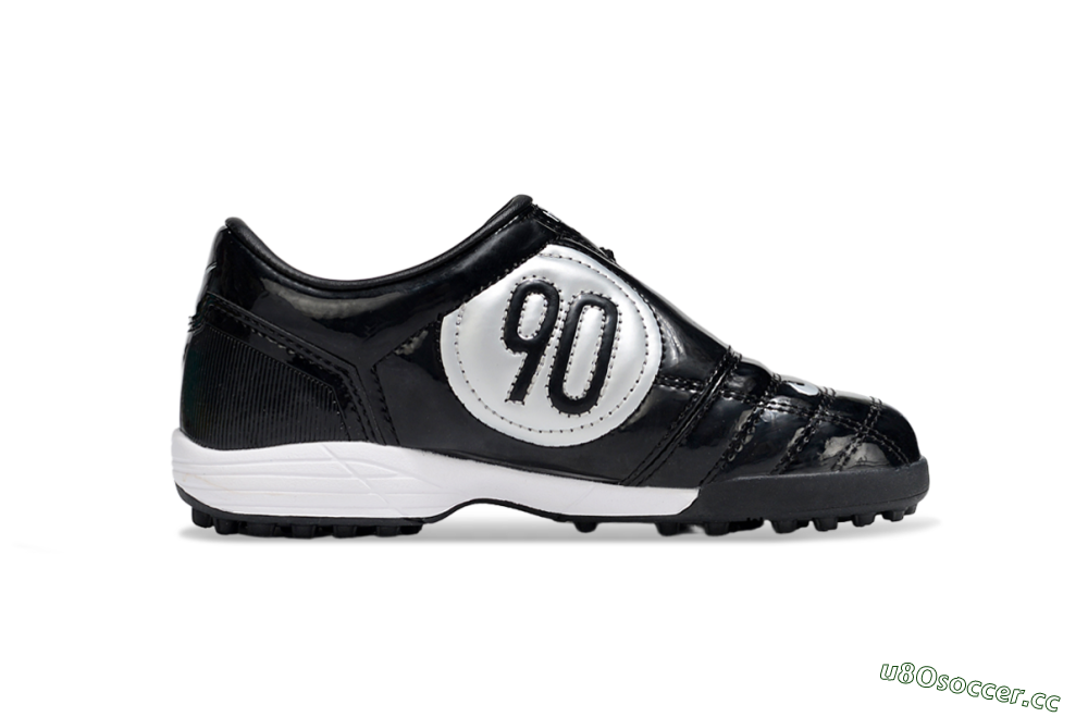 Kids Nike Total 90 III TF Artificial Turf Low-Tops Football Shoes - Black/White/Yellow 5