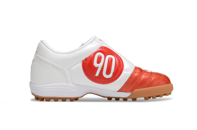 Kids Nike Total 90 III TF Artificial Turf Low-Tops Football Shoes - Red/White/Brown
