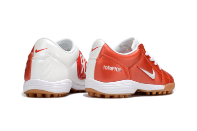Kids Nike Total 90 III TF Artificial Turf Low-Tops Football Shoes - Red/White/Brown