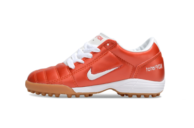 Kids Nike Total 90 III TF Artificial Turf Low-Tops Football Shoes - Red/White/Brown