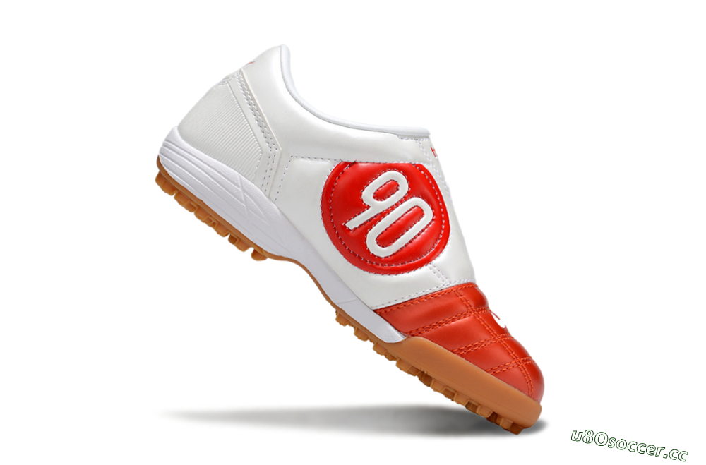 Kids Nike Total 90 III TF Artificial Turf Low-Tops Football Shoes - Red/White/Brown 3