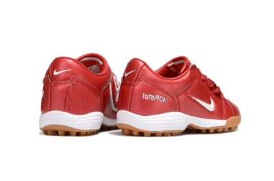 Kids Nike Total 90 III TF Artificial Turf Low-Tops Football Shoes - Red/White/Brown