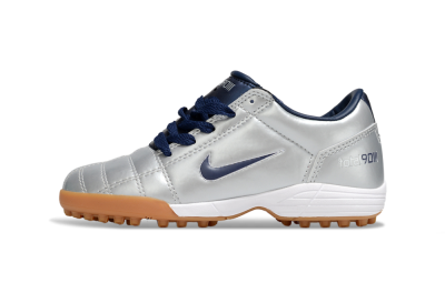 Kids Nike Total 90 III TF Artificial Turf Low-Tops Football Shoes - Silver/Blue/White