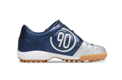 Kids Nike Total 90 III TF Artificial Turf Low-Tops Football Shoes - Silver/Blue/White