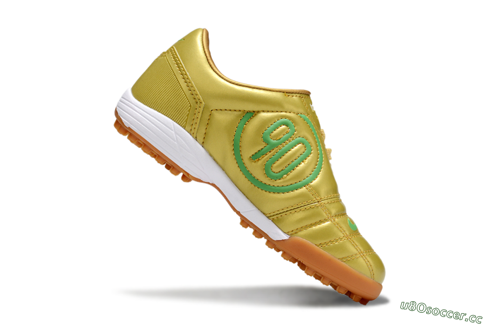 Kids Nike Total 90 III TF Artificial Turf Low-Tops Football Shoes - Gold/Green/White 3