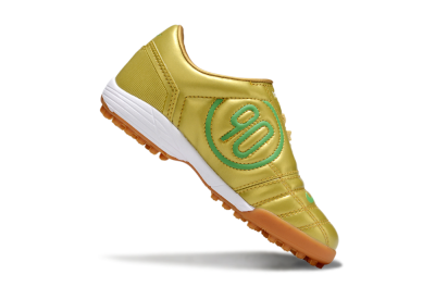Kids Nike Total 90 III TF Artificial Turf Low-Tops Football Shoes - Gold/Green/White
