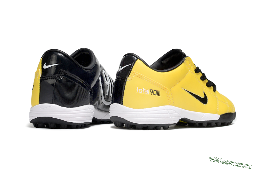 Kids Nike Total 90 III TF Artificial Turf Low-Tops Football Shoes - Yellow/Black/White 5