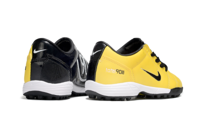 Kids Nike Total 90 III TF Artificial Turf Low-Tops Football Shoes - Yellow/Black/White