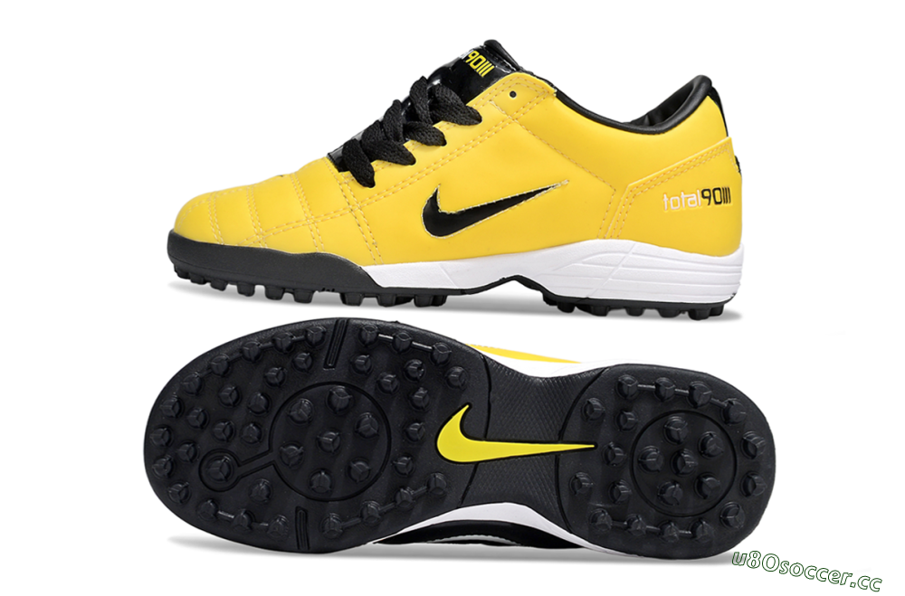 Kids Nike Total 90 III TF Artificial Turf Low-Tops Football Shoes - Yellow/Black/White 1