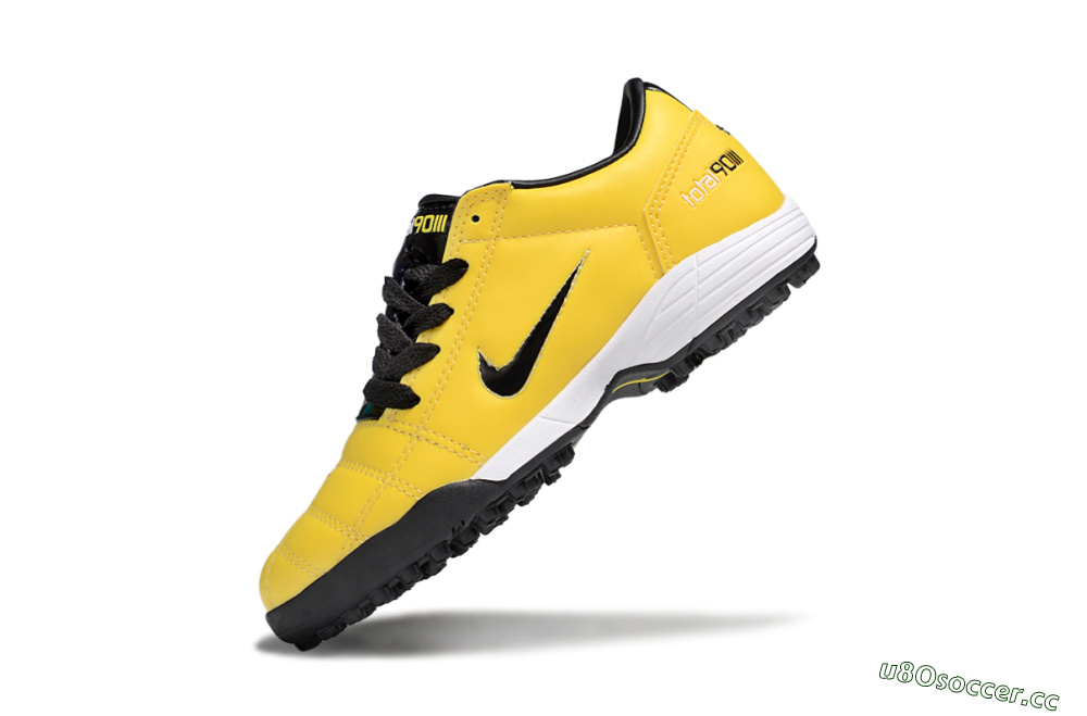 Kids Nike Total 90 III TF Artificial Turf Low-Tops Football Shoes - Yellow/Black/White 4