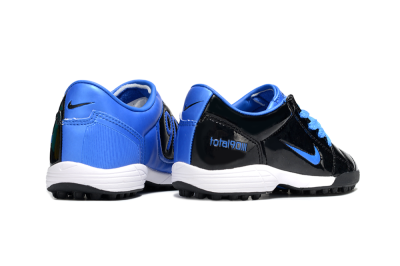 Kids Nike Total 90 III TF Artificial Turf Low-Tops Football Shoes - Black/Blue/White