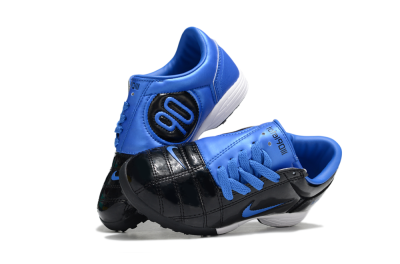 Kids Nike Total 90 III TF Artificial Turf Low-Tops Football Shoes - Black/Blue/White