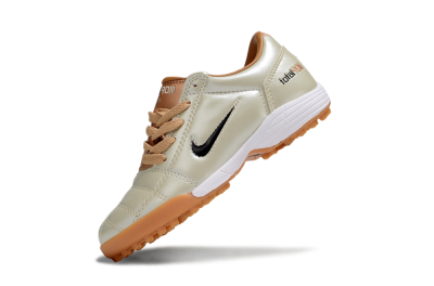 Kids Nike Total 90 III TF Artificial Turf Low-Tops Football Shoes - Gold/Black/White