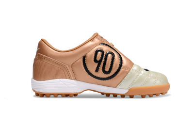 Kids Nike Total 90 III TF Artificial Turf Low-Tops Football Shoes - Gold/Black/White