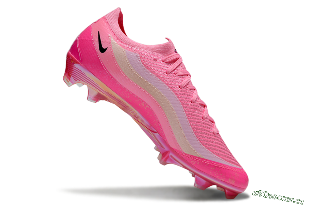 Unisex Nike Air Zoom Mercurial Vapor 16 Elite FG Firm Ground Low-Tops Football Boots - Pink/Beige/Black 4