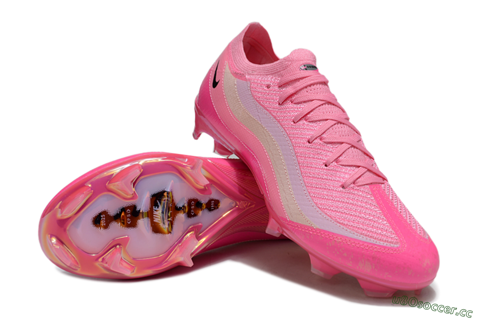 Unisex Nike Air Zoom Mercurial Vapor 16 Elite FG Firm Ground Low-Tops Football Boots - Pink/Beige/Black 3