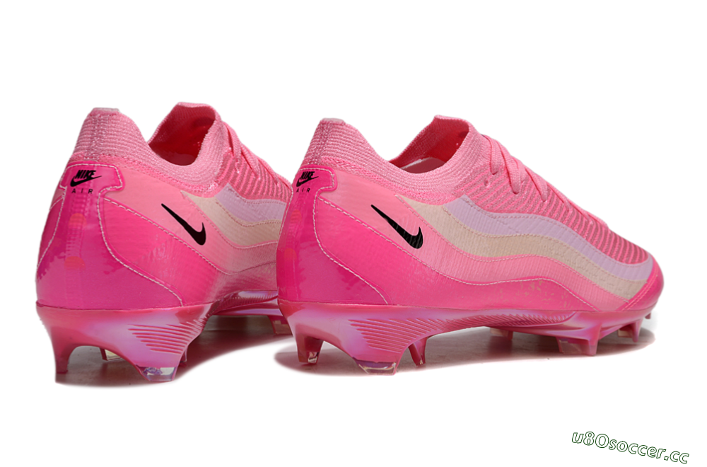 Unisex Nike Air Zoom Mercurial Vapor 16 Elite FG Firm Ground Low-Tops Football Boots - Pink/Beige/Black 6