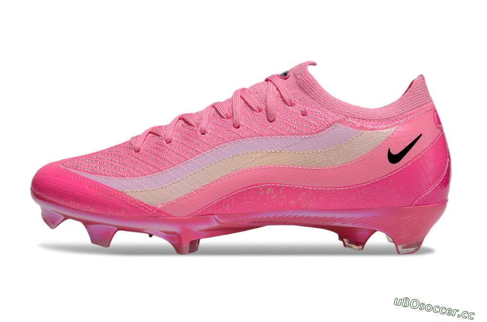 Unisex Nike Air Zoom Mercurial Vapor 16 Elite FG Firm Ground Low-Tops Football Boots - Pink/Beige/Black 0
