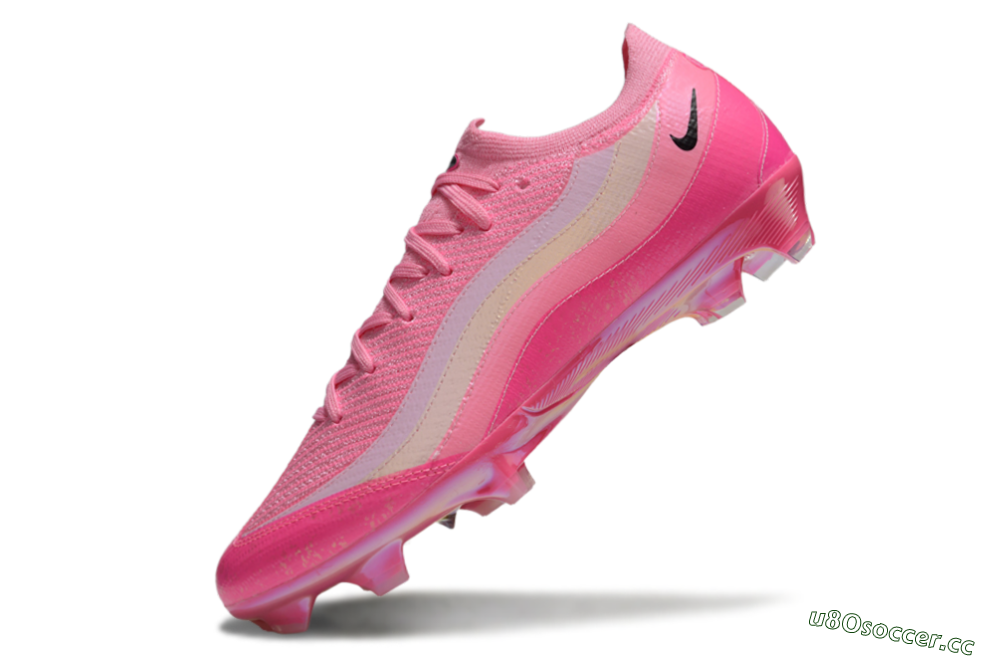 Unisex Nike Air Zoom Mercurial Vapor 16 Elite FG Firm Ground Low-Tops Football Boots - Pink/Beige/Black 5