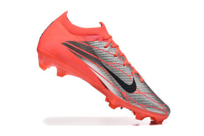 Men's Nike Air Zoom Mercurial Vapor 16 Elite FG Firm Ground Low-Tops Football Boots - Red/Silver/Black