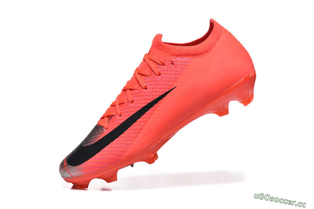 Men's Nike Air Zoom Mercurial Vapor 16 Elite FG Firm Ground Low-Tops Football Boots - Red/Silver/Black 8