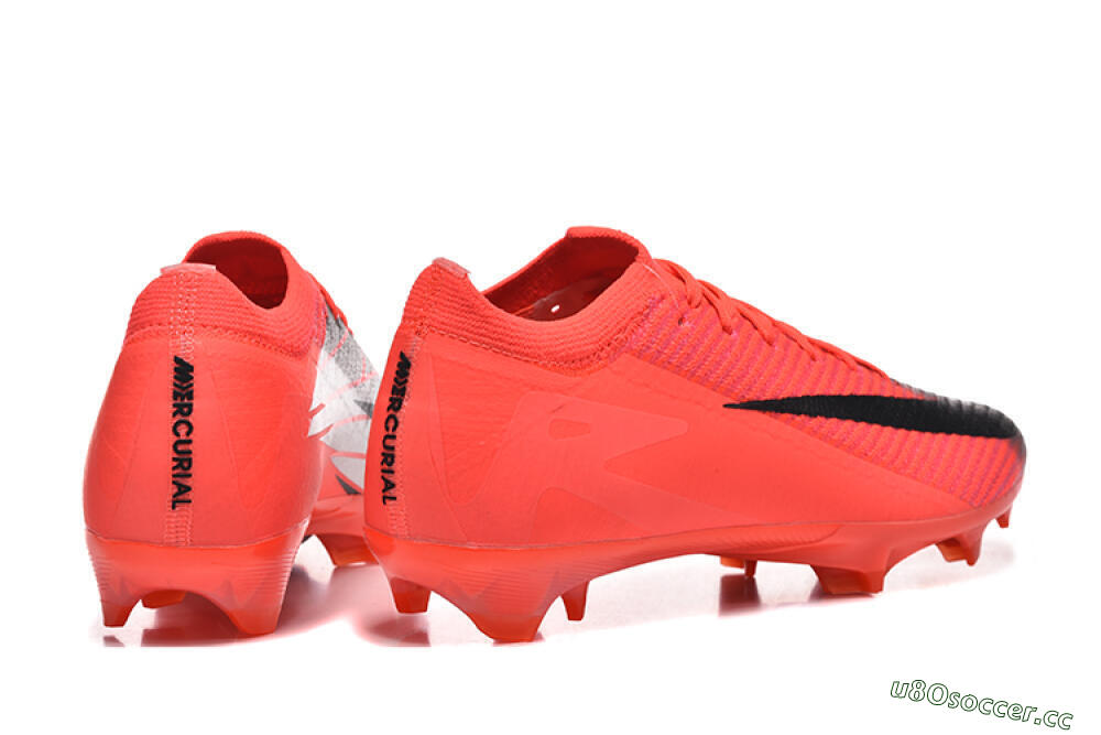Men's Nike Air Zoom Mercurial Vapor 16 Elite FG Firm Ground Low-Tops Football Boots - Red/Silver/Black 9