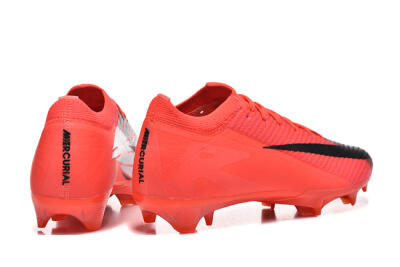 Men's Nike Air Zoom Mercurial Vapor 16 Elite FG Firm Ground Low-Tops Football Boots - Red/Silver/Black