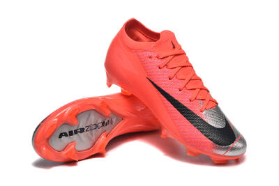 Men's Nike Air Zoom Mercurial Vapor 16 Elite FG Firm Ground Low-Tops Football Boots - Red/Silver/Black