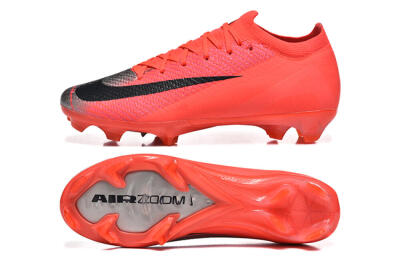 Men's Nike Air Zoom Mercurial Vapor 16 Elite FG Firm Ground Low-Tops Football Boots - Red/Silver/Black
