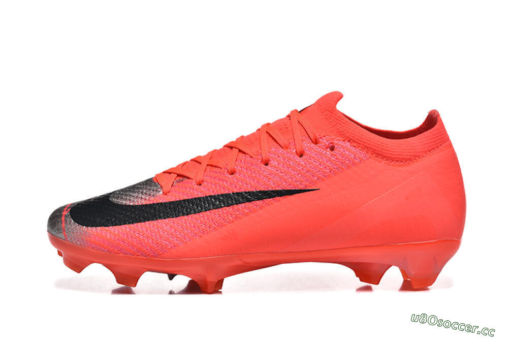 Men's Nike Air Zoom Mercurial Vapor 16 Elite FG Firm Ground Low-Tops Football Boots - Red/Silver/Black 0