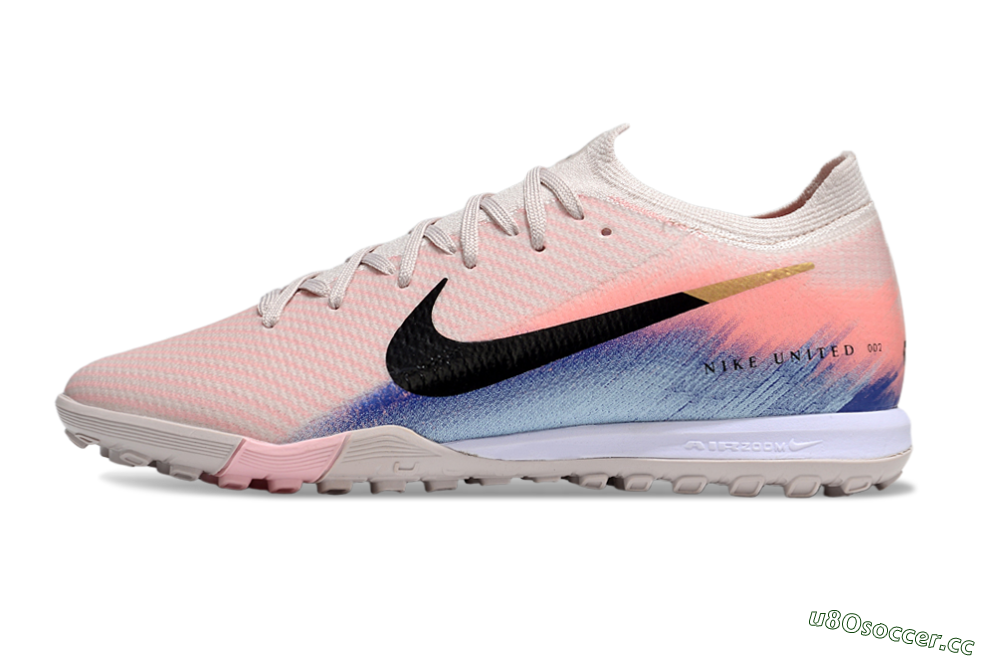 Unisex Nike Air Zoom Mercurial Vapor 16 Elite TF Artificial Turf Low-Tops Football Shoes - Pink/Black/Gold 0