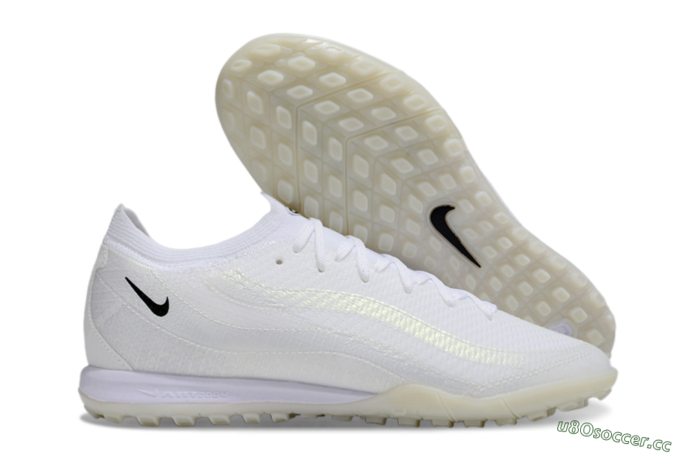 Unisex Nike Air Zoom Mercurial Vapor 16 Elite TF Artificial Turf Low-Tops Football Shoes - White/Beige/Black 2