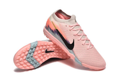 Men's Nike Air Zoom Mercurial Vapor 15 Elite TF Artificial Turf Low-Tops Football Shoes - Pink/Black/Gold