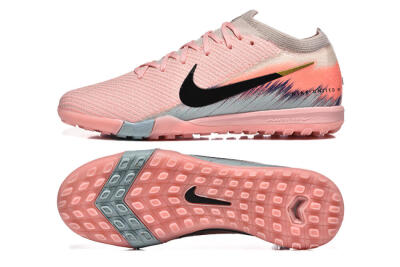 Men's Nike Air Zoom Mercurial Vapor 15 Elite TF Artificial Turf Low-Tops Football Shoes - Pink/Black/Gold