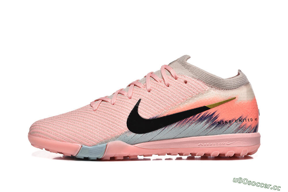 Men's Nike Air Zoom Mercurial Vapor 15 Elite TF Artificial Turf Low-Tops Football Shoes - Pink/Black/Gold 0