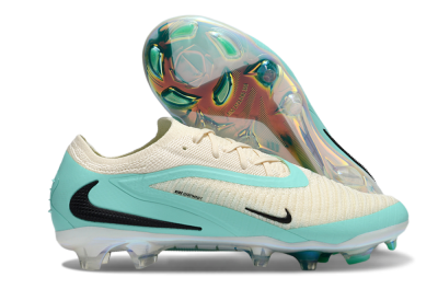 Unisex Nike Phantom 6 Elite Low FG Firm Ground Low-Tops Football Boots - Beige/Jade/Black