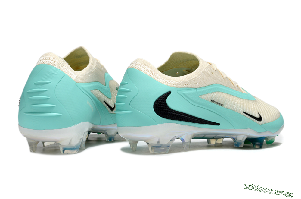 Unisex Nike Phantom 6 Elite Low FG Firm Ground Low-Tops Football Boots - Beige/Jade/Black 6