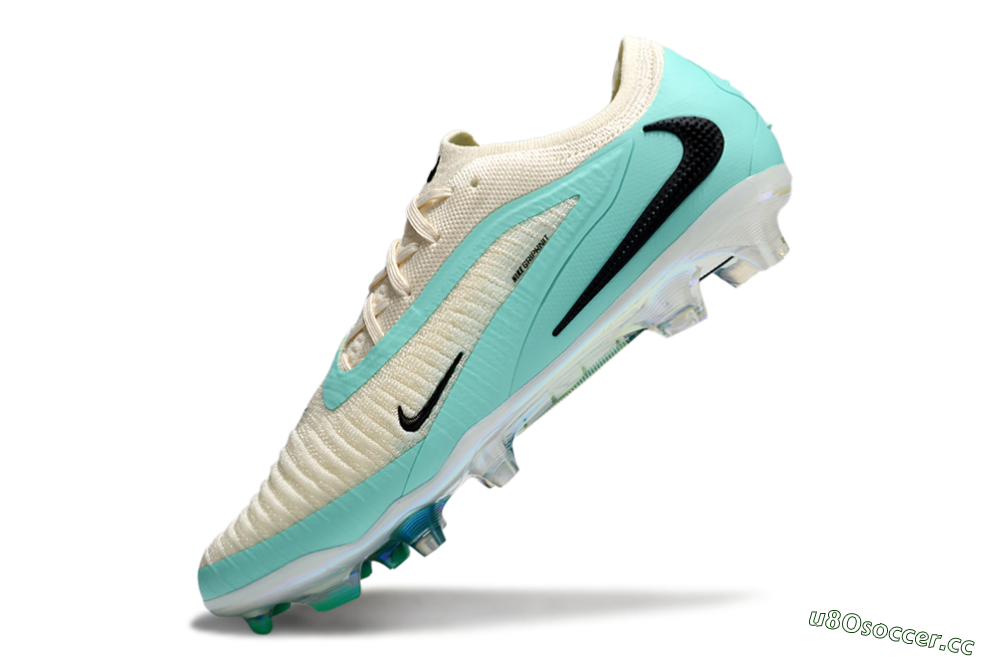 Unisex Nike Phantom 6 Elite Low FG Firm Ground Low-Tops Football Boots - Beige/Jade/Black 5