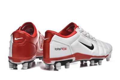 Men's Nike Total 90 III FG Firm Ground Low-Tops Football Boots - White/Black/Red